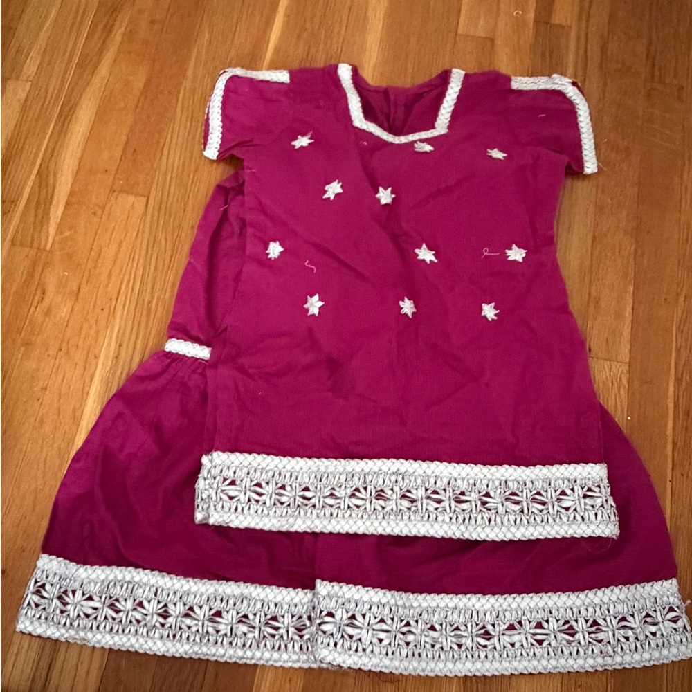 Magenta gharara set, Desi outfit for baby girl perfect for Eid/diwali or mehndi.